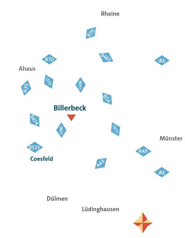 Kolvenburg Anfahrtsskizze